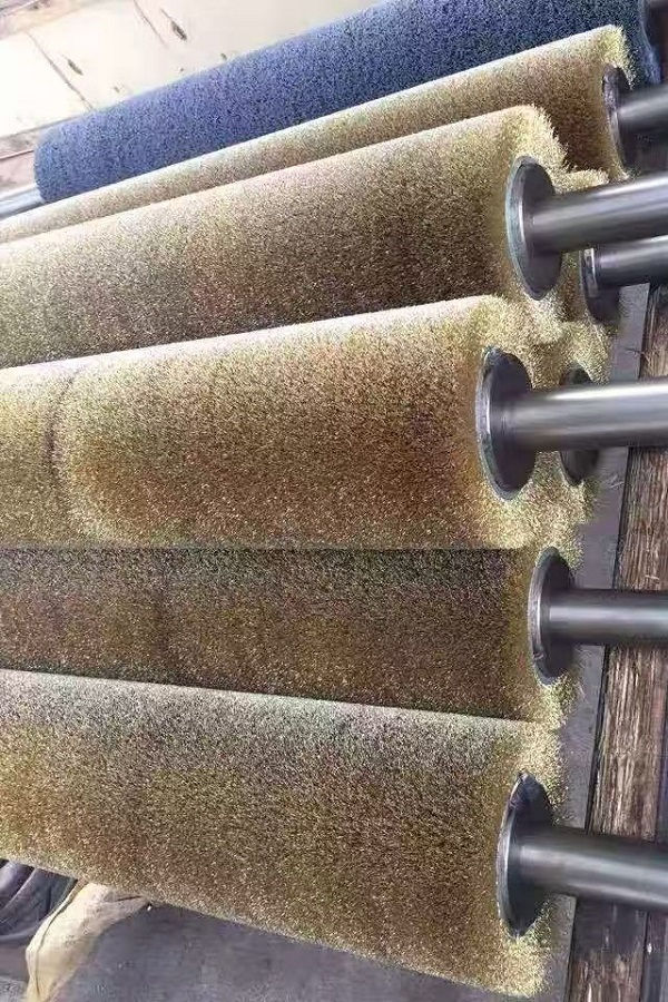 stainless steel wire wheel roller brush stainless steel wire wheel roller brush